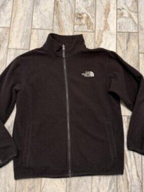 The North Face boys youth large 14/16 dark gray fleece coat